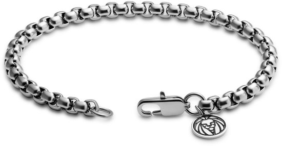 Essentials | Bracelet à maille vénitienne arrondie argentée 5 mm