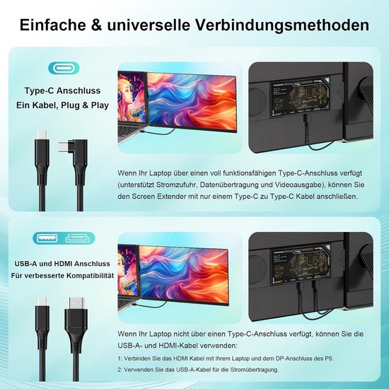 Draagbare Externe Monitor 15,6 Inch FHD 1080p voor Laptop en PC — afbeelding 4