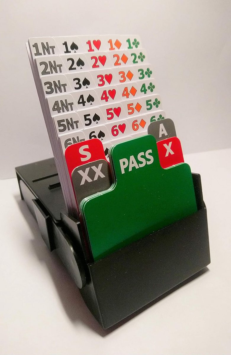 Set van 4 bridge bidding boxen zwart