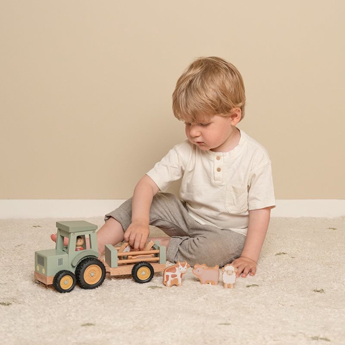 Little Dutch - Tractor met Trailer FSC - Little Farm — afbeelding 4