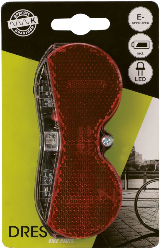 Dresco Fietsachterlicht - Modern - 3 LEDs - Zwart — afbeelding 3