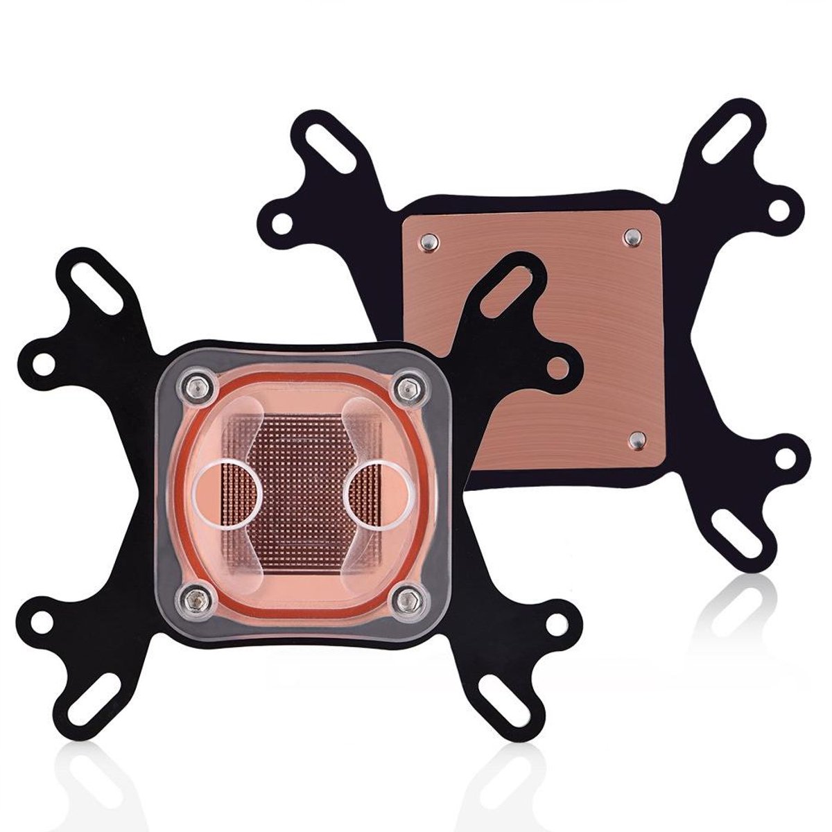 Waterblok CPU van koper voor 50 mm - efficiënt koelblok voor CPU in computer