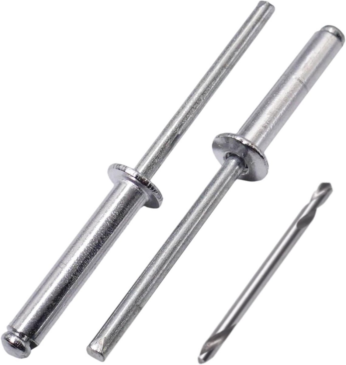 Aluminium Blindklinknagels 4,8 x 24 mm met Stalen Dorn - Koepelkop Klinknagels