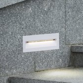 SLV wandopbouwarmatuur DOWNUNDER OUT led M/verlichting voor wanden, paden, ingangen, led spot buiten, inbouwarmatuur outdoor, tuinarmatuur / IP55 3000K 4W 85lm antraciet