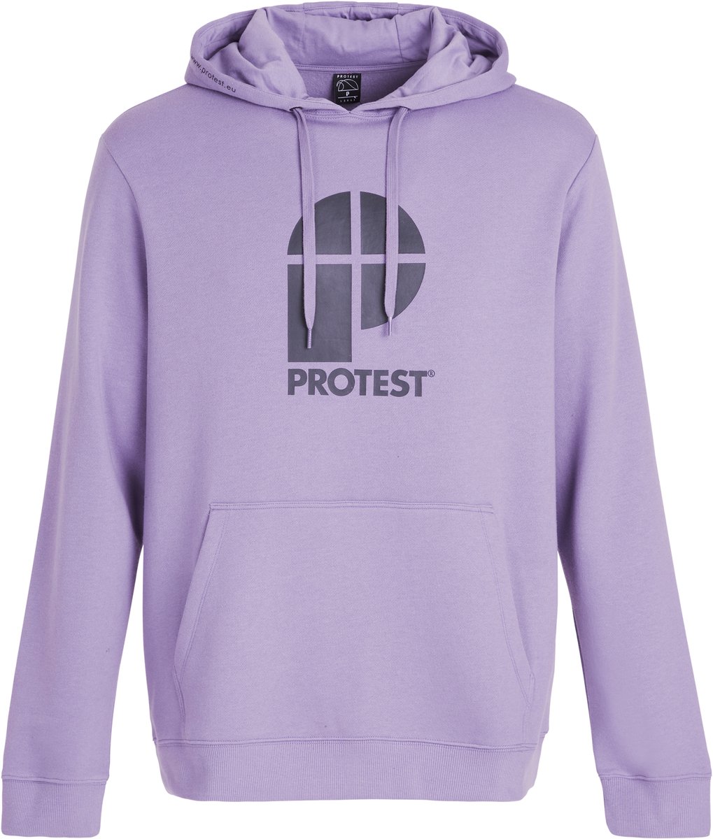 Protest Classic Logo Hoody – Hoodie Heren – Capuchon – Fleece Lilac