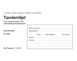 Tandemlijst voor jongeren met ontwikkelingsmoeilijkheden