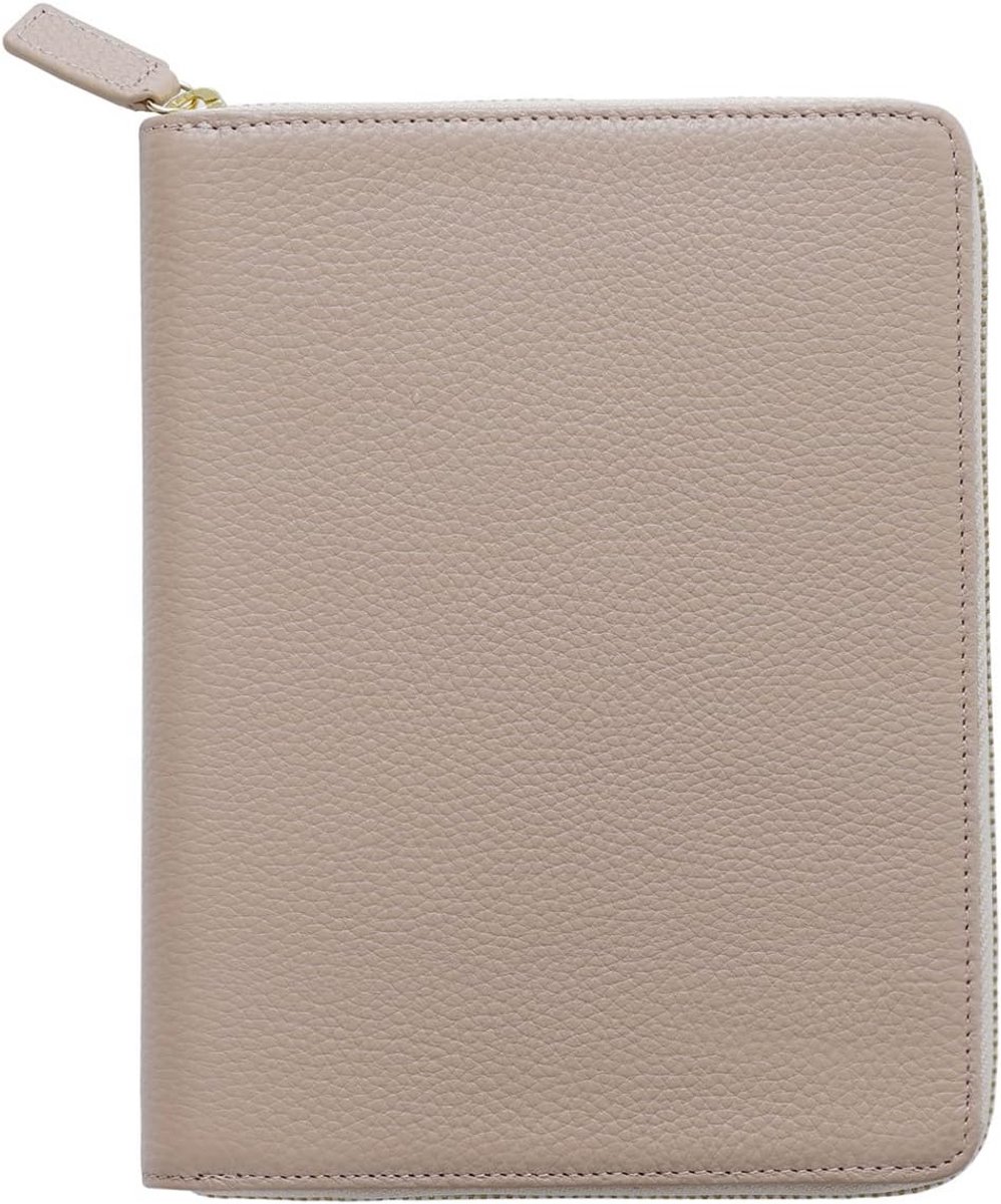Leren B6 Agendahoes met Ritssluiting en Pennenlus - Beschermend Notitieboek Cover