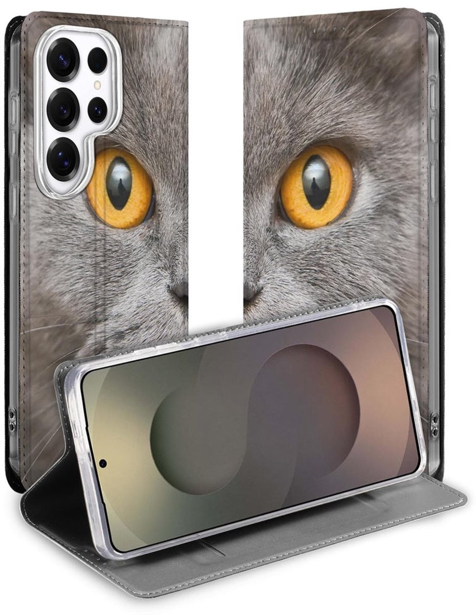 voor Samsung Galaxy S26 Ultra Flip Style Cover Britse Korthaar