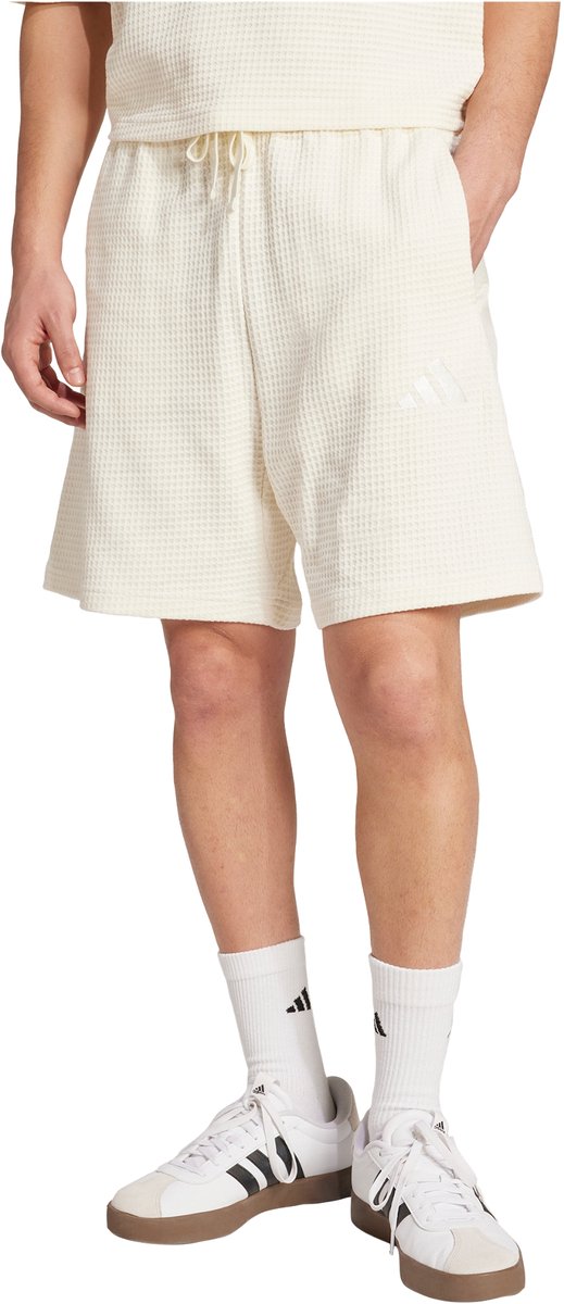Adidas Sportswear All Szn Waffle Knit 7-Inch Short Heren Wit