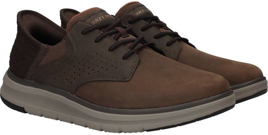 Skechers Slip-Ins : Orell-Yates, Homme, Marron, Baskets pour femmes, pointure : 45