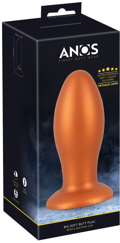 ANOS Gros plug anal soft avec s | bol ANOS Gros plug anal soft avec s | bol