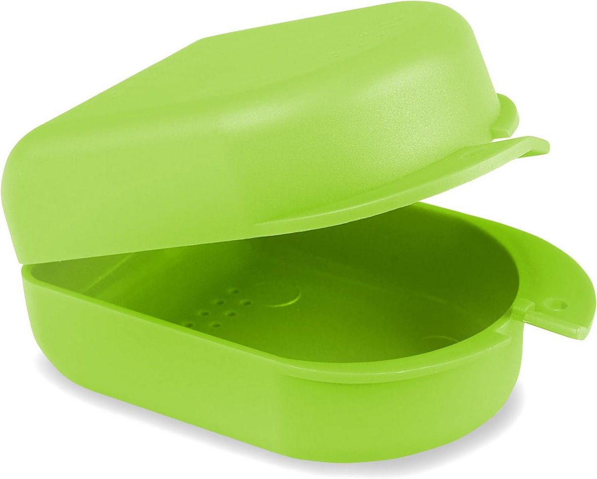 Kleine Opbergdoos voor Beugel, Gebitsreiniger of Tandspalk - Groen