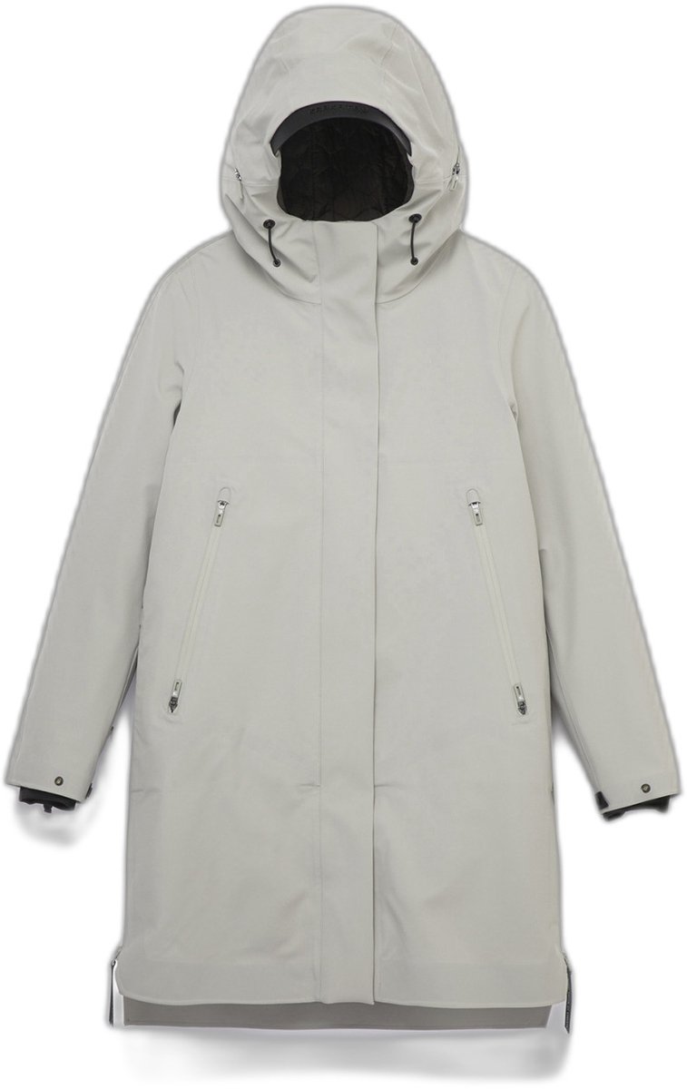 Dames parka met capuchon Krakatau Mercury Grijs