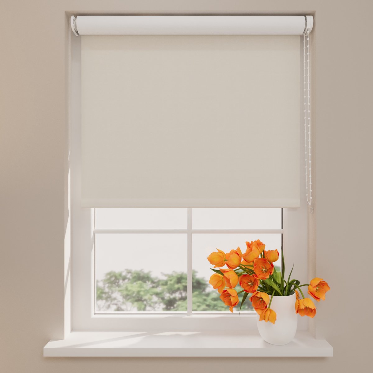 DTCH® Rolgordijn Verduisterend - Easy - Light Sand - 40 x 190 cm