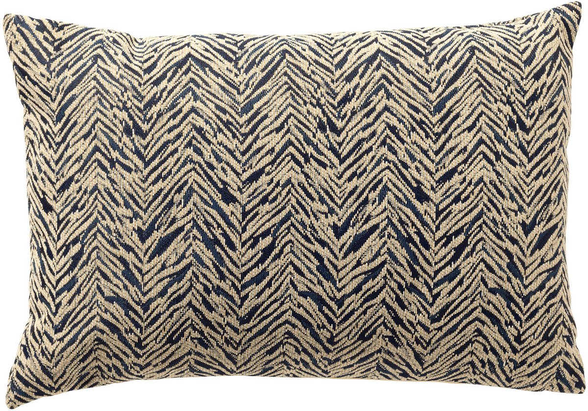 Dutch Decor AUGUSTA - kussenhoes outdoor 40x60 cm - waterafstotend en uv-bestendig - Insignia Blue - blauw