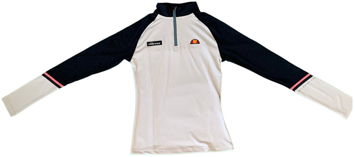 Dames-T-shirt met halve rits Ellesse Frayi Beige