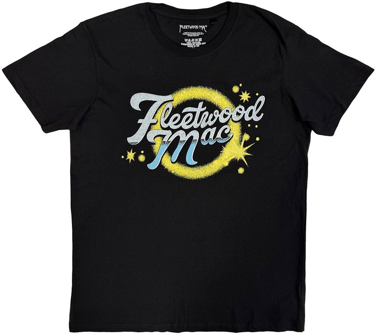 Fleetwood Mac - Circle Logo Heren Tshirt - M - Zwart