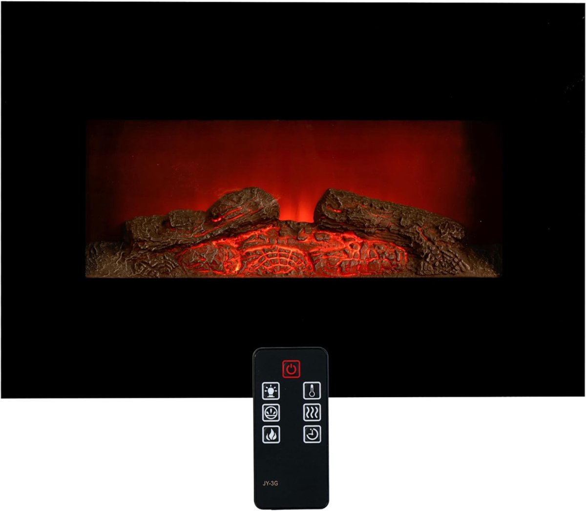 Core® Sfeerhaard elektrisch - Sfeerhaarden -Sfeerhaard met Schouw- Zwart- 66cm x 13cm x 46cm