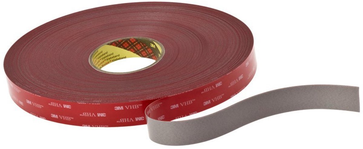 Sterke Dubbelzijdige Acrylaat Tape Grijs 12mm - Hoge Prestaties en Duurzaam - 6 Stuks