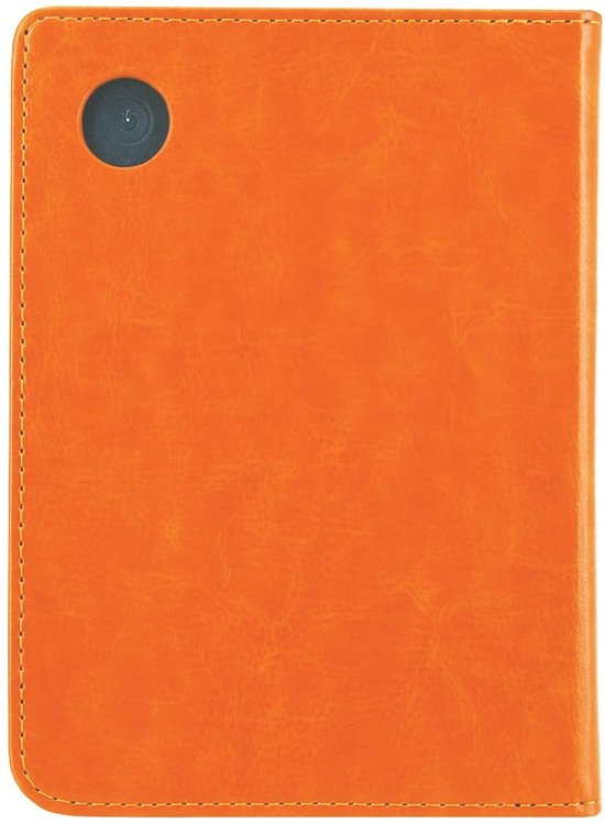 Luxe Sleepcover Geschikt voor Tolino Shine 4 Hoes Cognac Light van Luxe — afbeelding 5