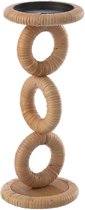 J-Line kaarshouder Ring - hout - naturel - small