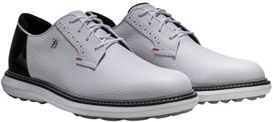 Footjoy Heren Golfschoenen Traditions Wit Zwart Rood van Merkloos — afbeelding 2