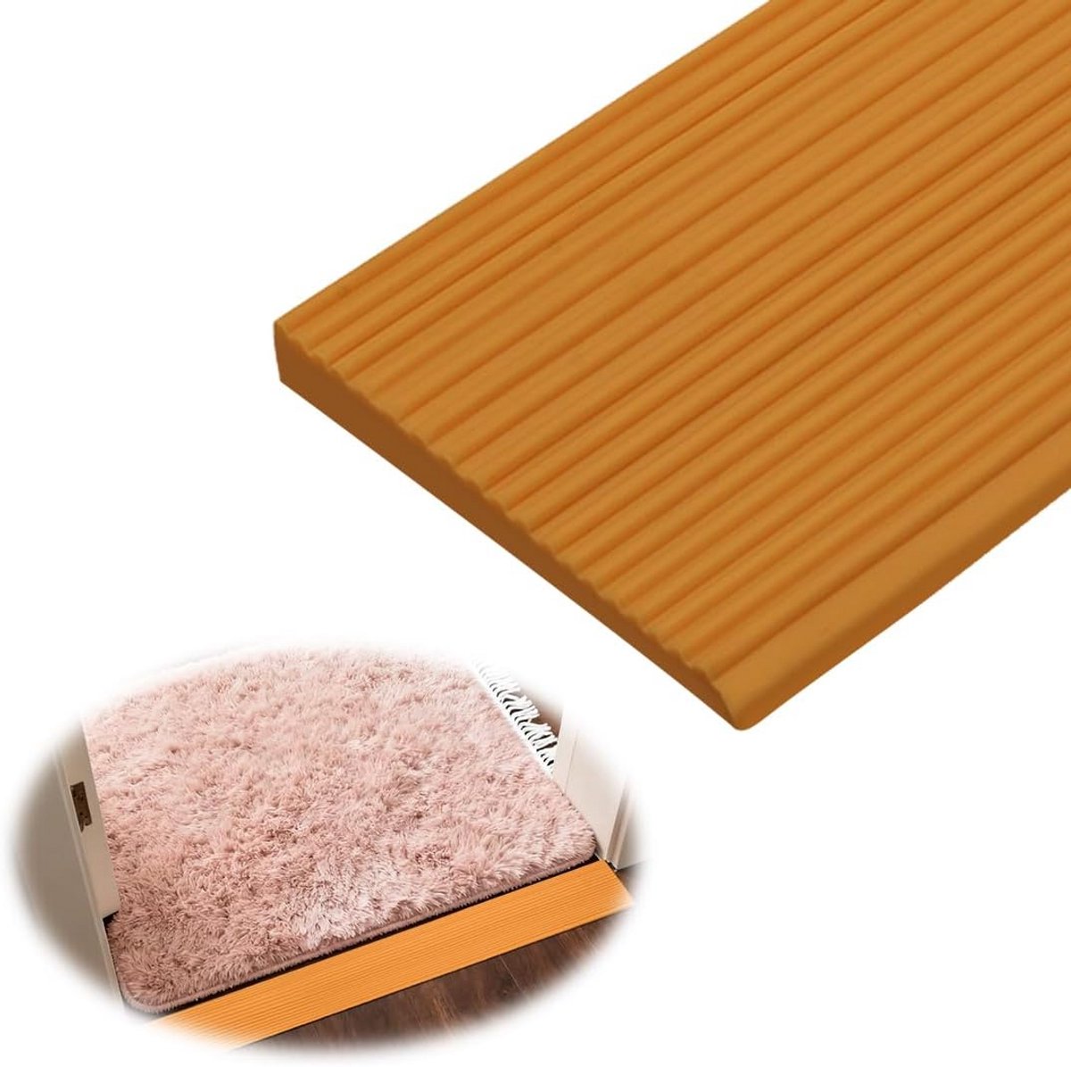 Antislip Drempelhulp PVC voor Rolstoel, Scooter of Kinderwagen