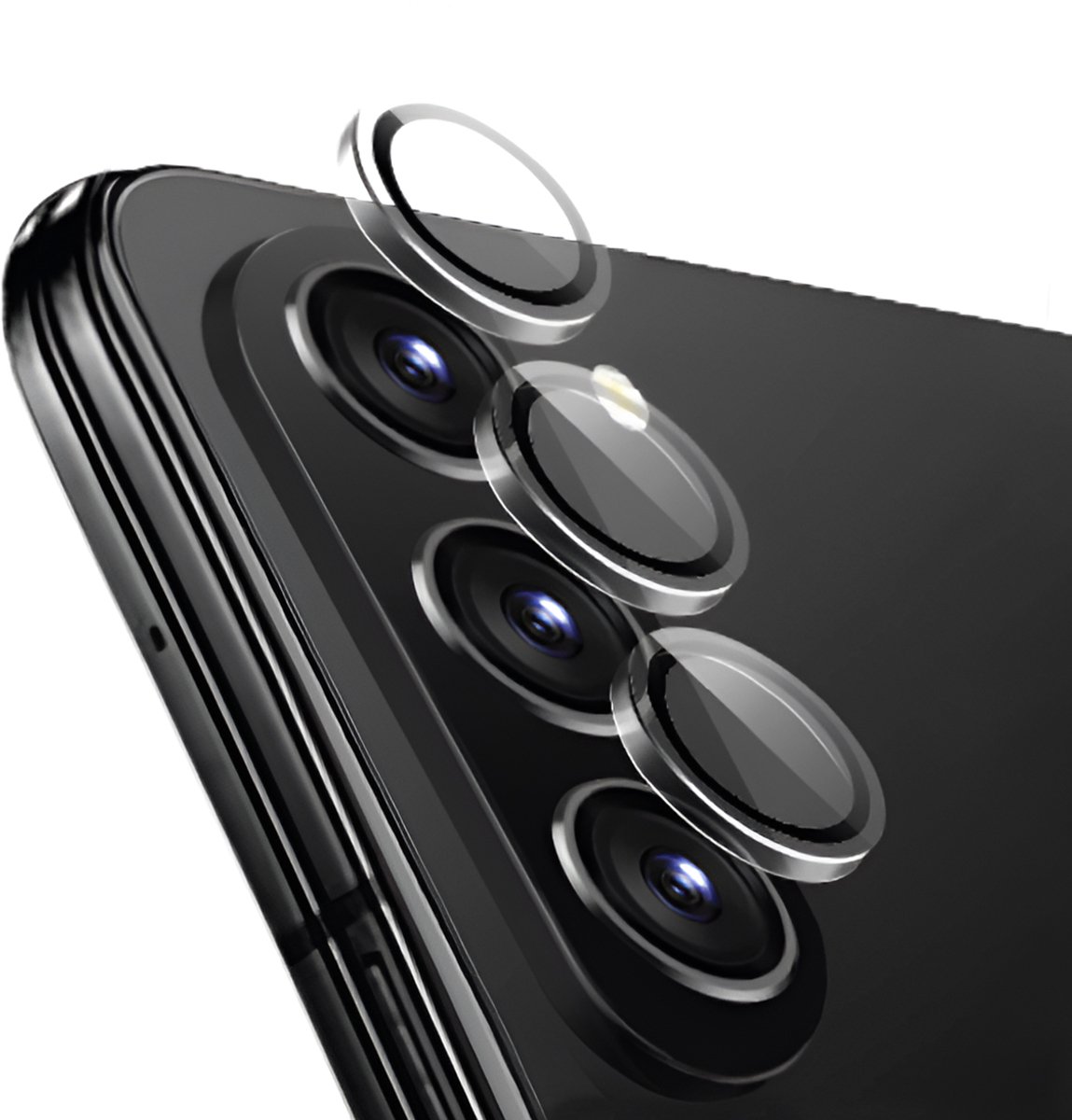 Force Case, Camerabeschermer Geschikt voor Samsung Galaxy Z Fold 6 van 9H Gehard Glas, Transparant