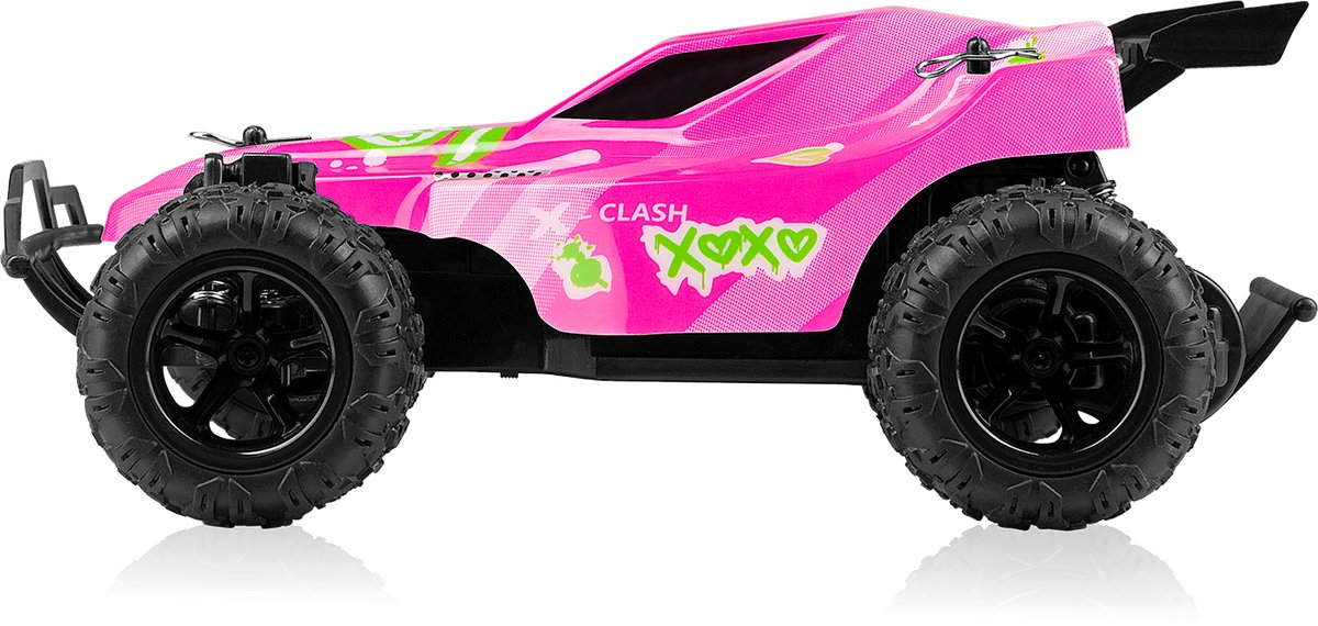 Overmax X-Clash Bestuurbare Auto - 20 km/h - 2 accu’s - Bereik 100m - 2 carrosserie’s - Offroad RC Auto - Buiten & Binnen - Meisjes en Jongens - Afstandsbestuurbare Auto voor Kinderen & Volwassenen — afbeelding 19