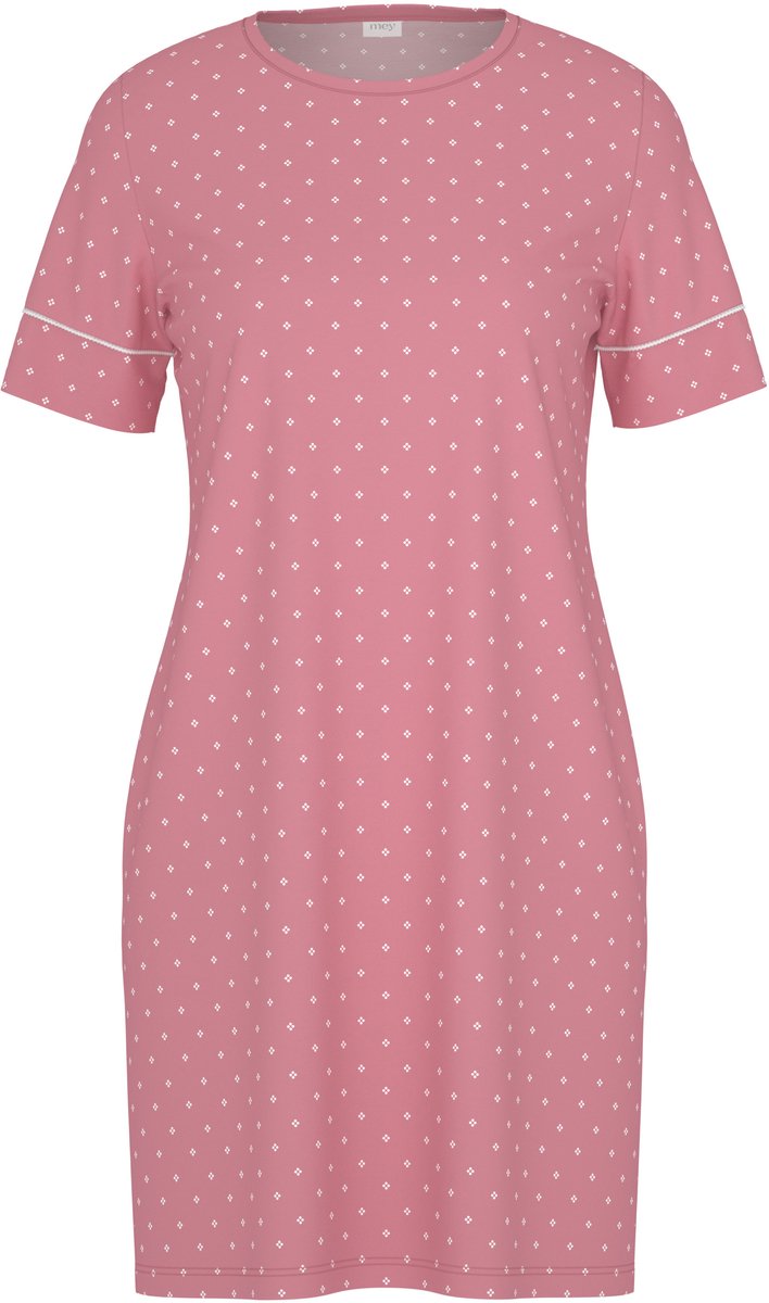 Mey Damen Nachthemd Serie Crochet Dots mit Print Soft Rosewood
