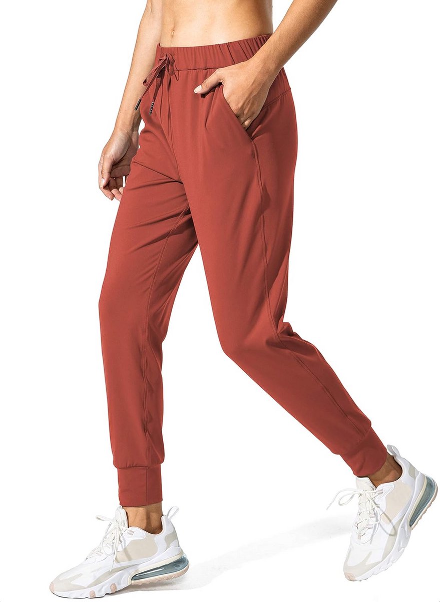 Dames Joggers Broek met Zakken en Trekkoord voor Comfortabel Sporten en Loungen