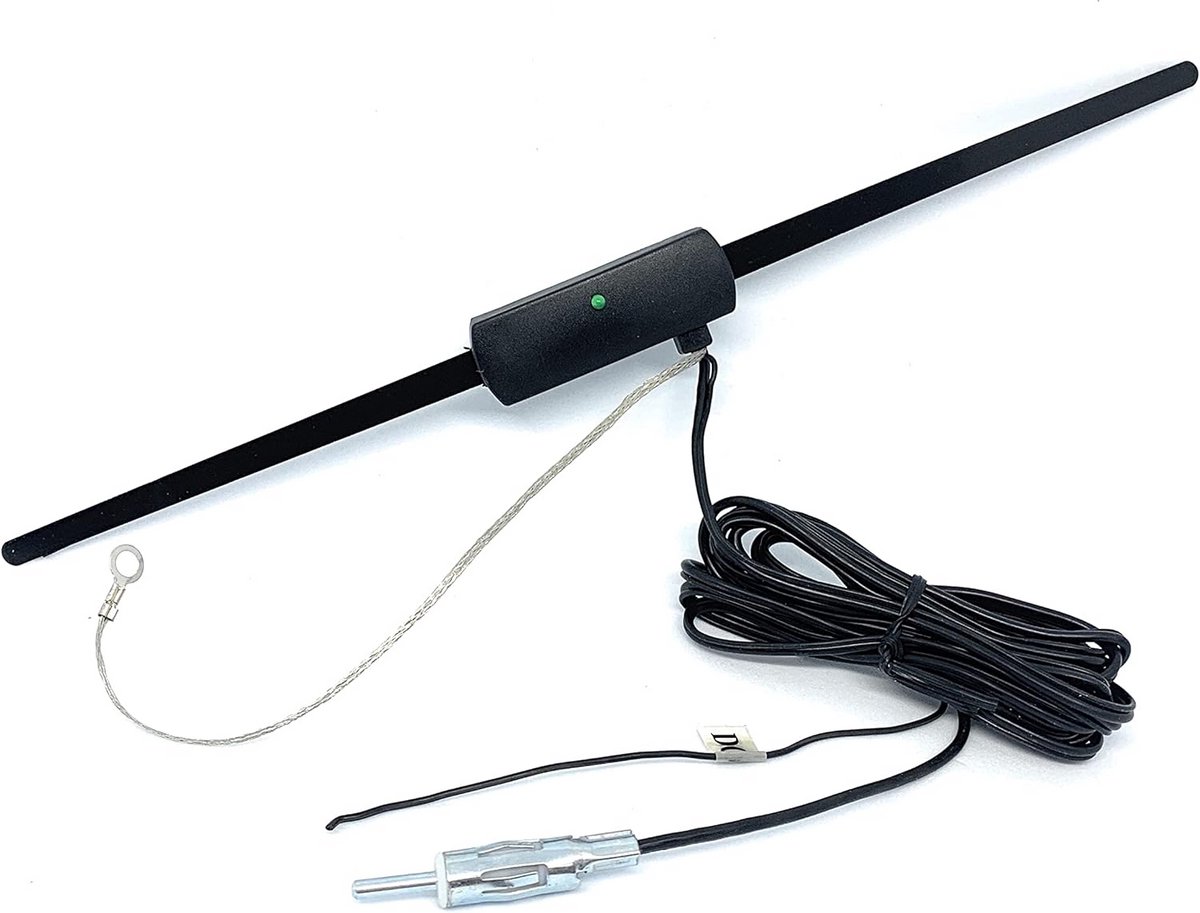 Versterkte Interne FM Antenne Auto Radio - Zelfklevend voor Auto, Vrachtwagen & Camper