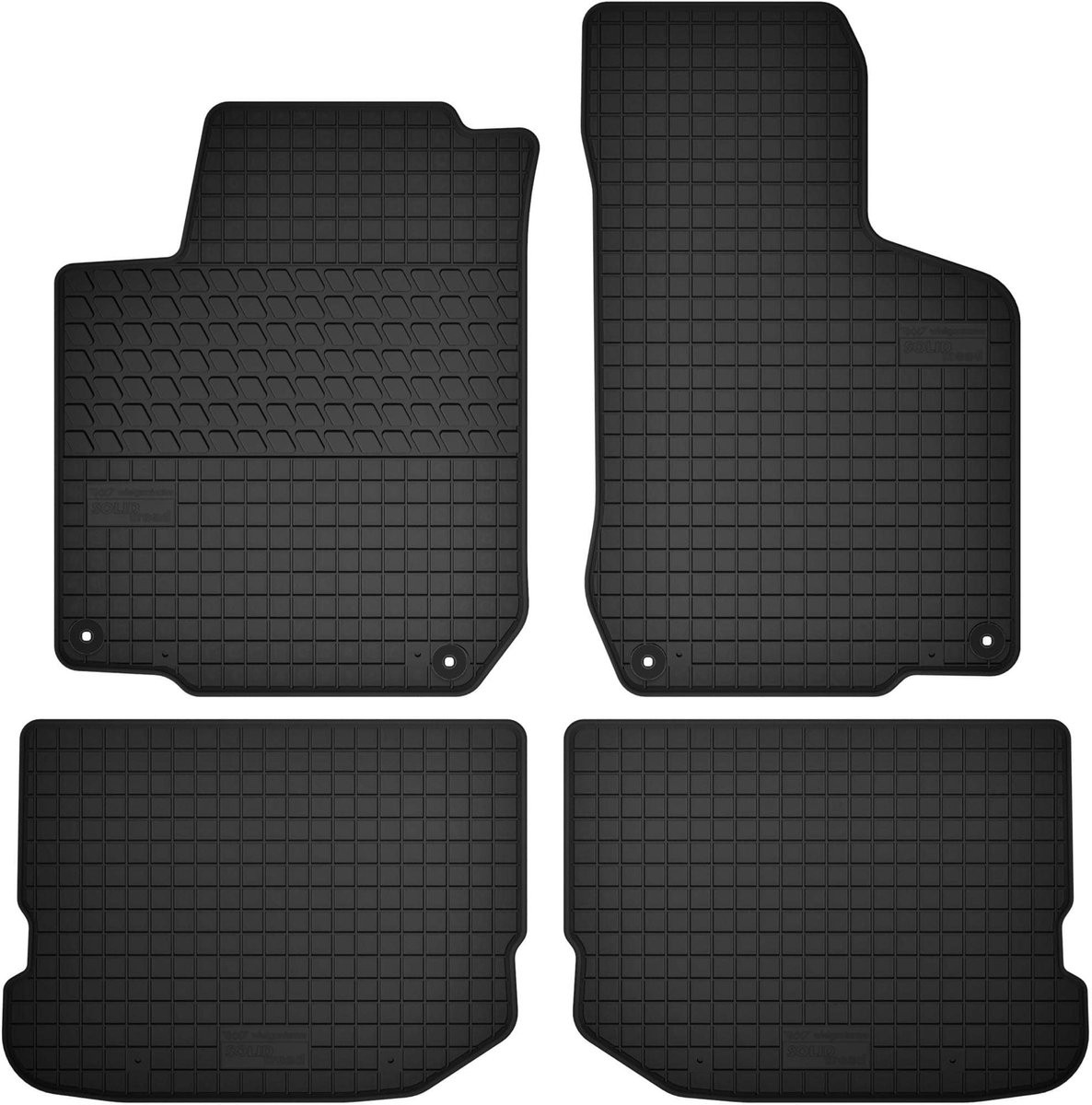 Wielganizator SolidTread - Auto Rubber Mat Set - Skoda Octavia I - 1996-2010 - Zwart