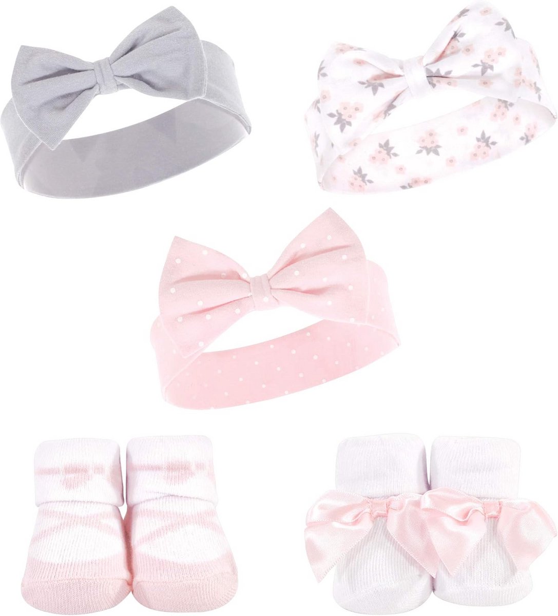 Babyset: Haarband en Sokjes voor Baby's (0-9 Maanden) - Ballet Stijl