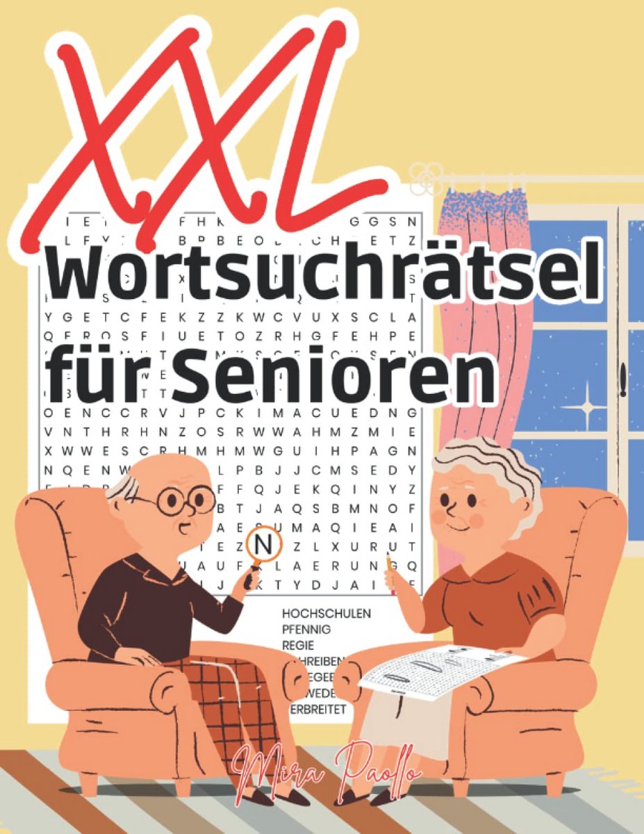 XXL Woordzoekpuzzels Groot Formaat met Grote Letters - Plezier voor Senioren en Slechtzienden