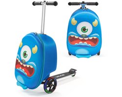 VEVOR Scooterkoffer Max. 50kg Reiskoffer Kinderen 20L Inhoud Blauw