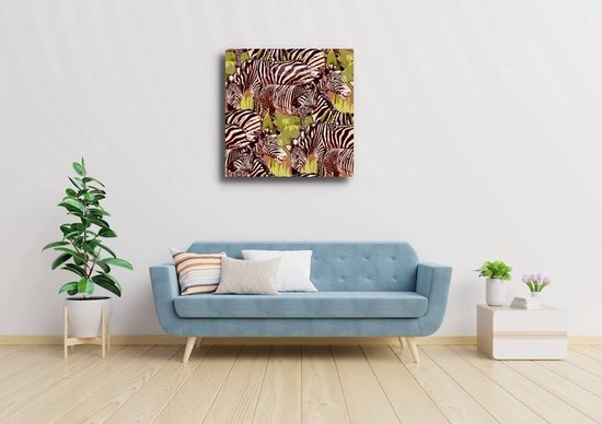 Peinture - Zèbre dans la savane