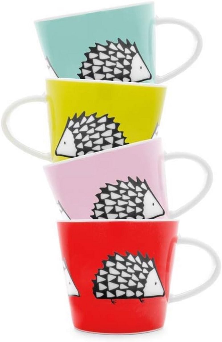 Set van 4 Espresso Kopjes Keramiek 100ml - In Geschenksdoos