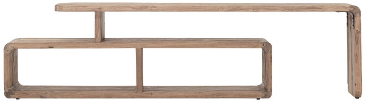 MUST Living Fushion tv-meubel uitschuifbaar teakhout 150x35x45 cm
