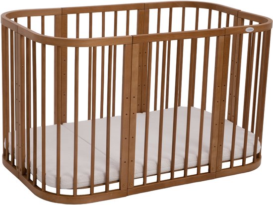 Multifunctioneel 7 in 1 Babybed / peuterbed incl. matras - vintage