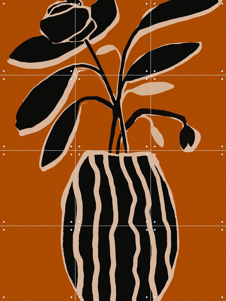 IXXI Ochre Still Life No 5, Treechild & Various - 60 x 80 cm - Gratis ophangtool - Grote wanddecoratie en posters - Minimalisme, Grafisch Ontwerp