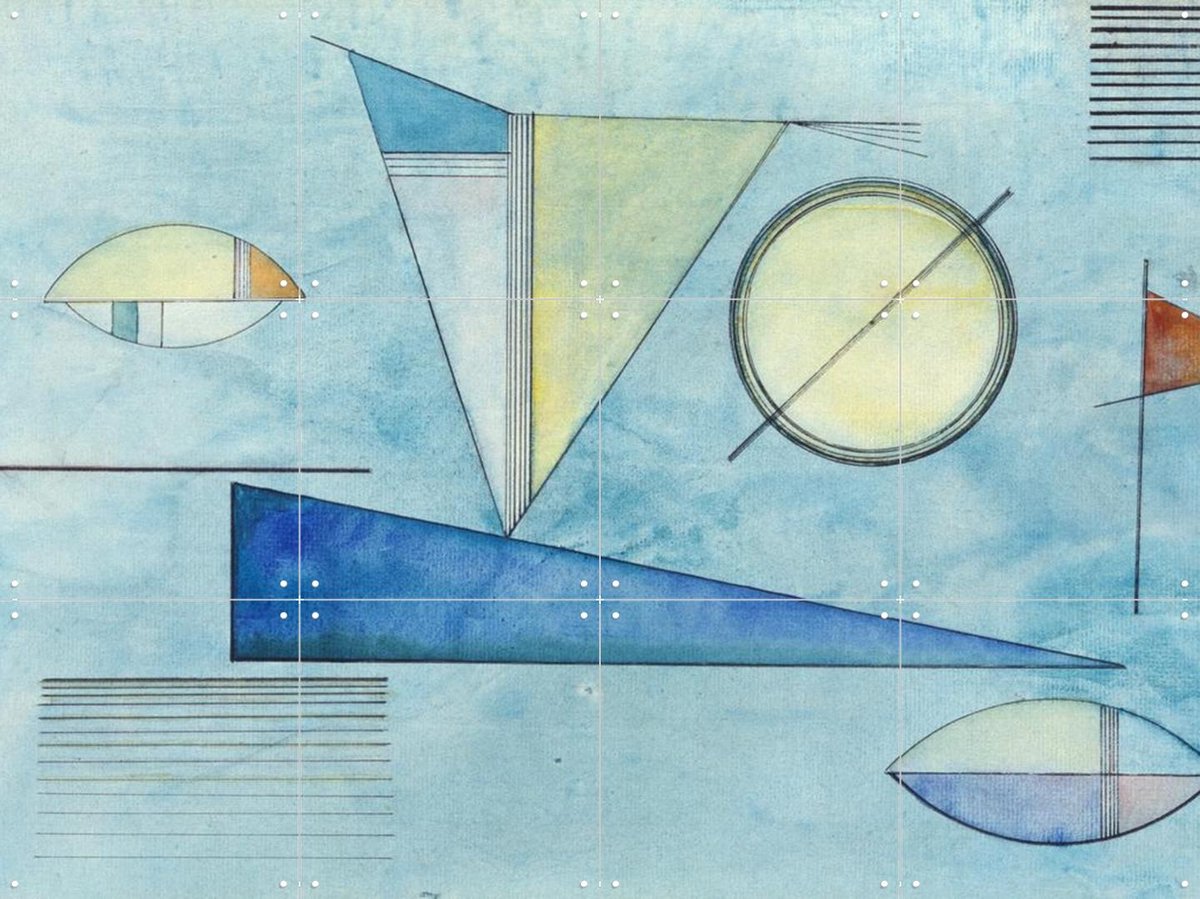 IXXI Dunst, Kandinsky & Bridgeman Images - 80 x 60 cm - Gratis ophangtool - Grote wanddecoratie en posters - Abstract, Klassiek,