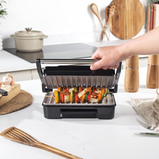 Core® Contactgrill Met Uitneembare Platen - Contactgrill - Multi Grill - Zwart - 27cm x 9cm x 23cm — afbeelding 5