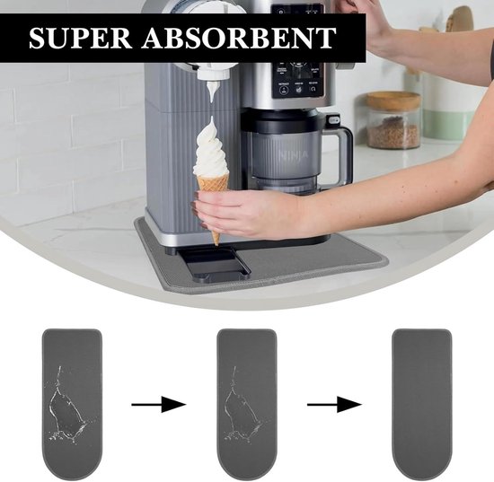 Staande Mixer Slider Mat - Keukenaccessoires Antislipmat - Bevestiging Aanrecht - Keukenapparatuur Compatibel met [Hoofdkeyword] - Blender - [USP] - [Kleur of formaat] - NC701 - Ninja - Allecto — afbeelding 2