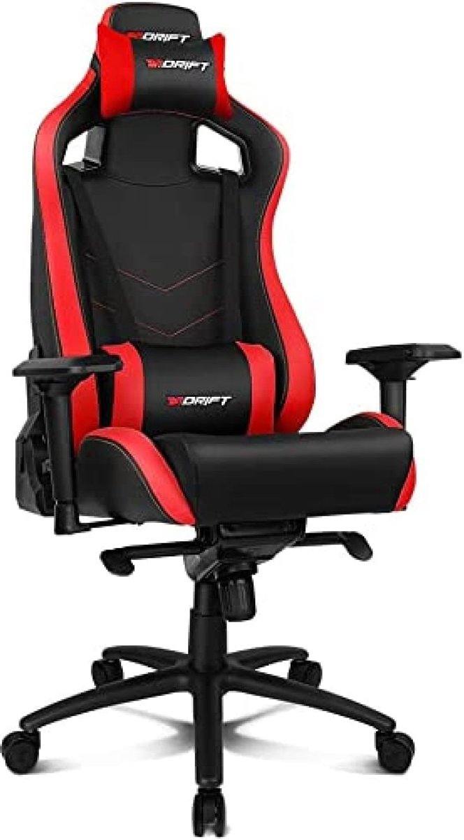 Ergonomische Gamingstoel - Verstelbare Stoel met Kunstleer en Lendensteun