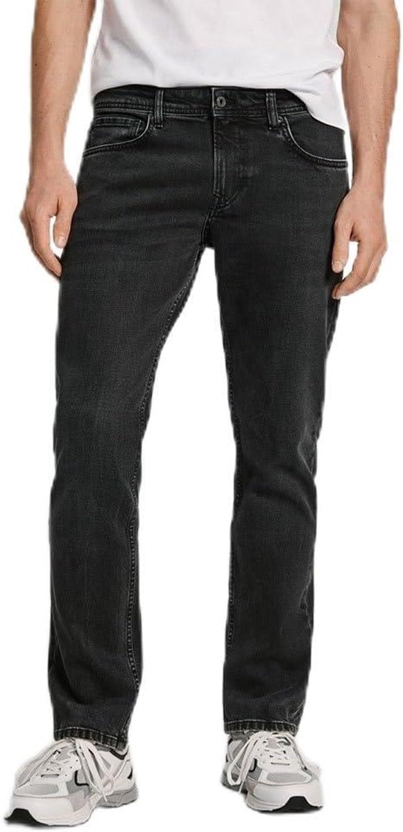 Heren Jeans Rechte Fit Normale Taille Mocca Kleur