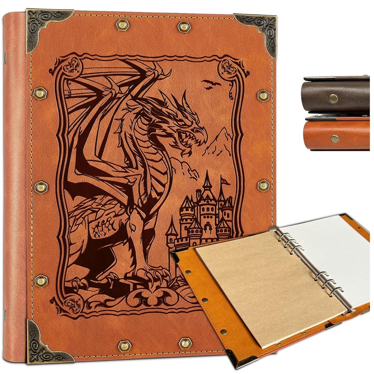 A5 Navulbaar Notitieboek 400 Pagina's voor Rollenspellen en Dungeons Fans