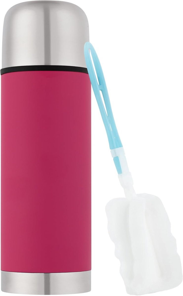 Thermosfles RVS 350 ml - Lekvrij met Drinkbeker - Ideaal voor Warme & Koude Dranken