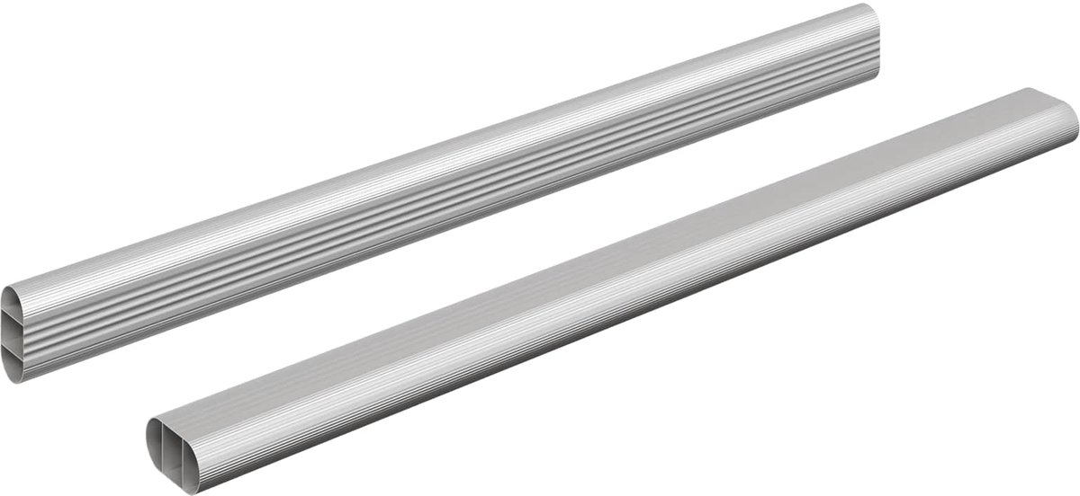 vidaXL - Kaststang - 2 - pcs - Zilver - 464 - x - 15 - x - 29 - mm - Aluminiumlegering