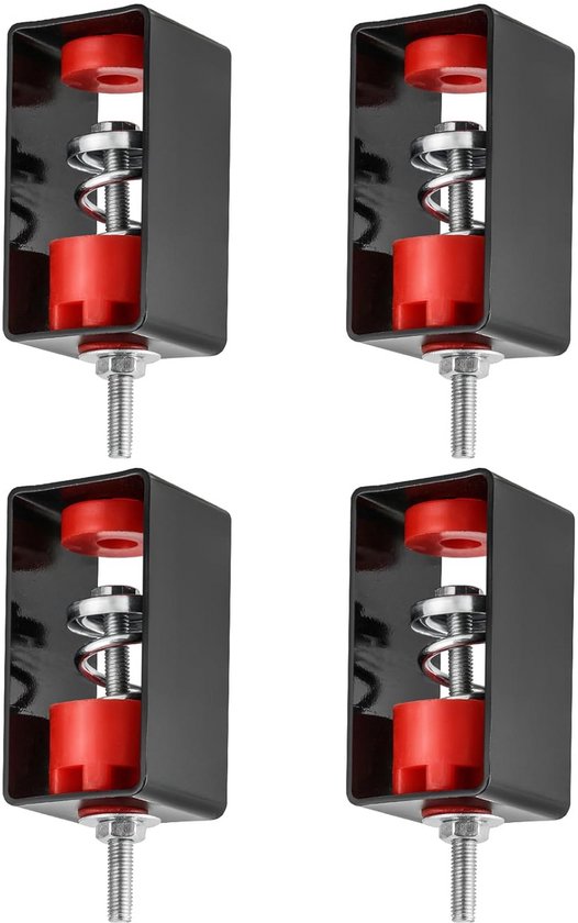 Veertrillingsisolatoren set 4 stuks plafond montage 50kg draagkracht staal rubber airco thuisbioscoop studio